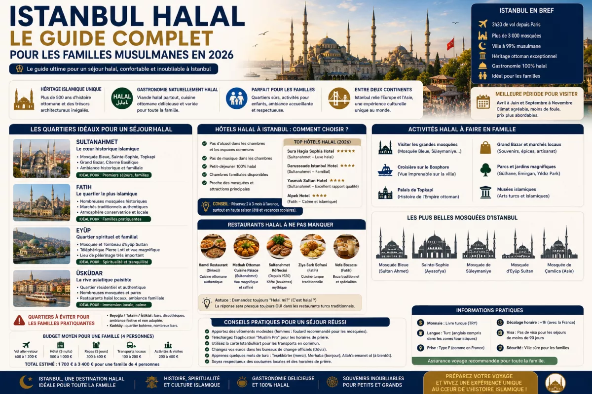 Istanbul Halal : Le Guide Complet pour les Familles Musulmanes 2026